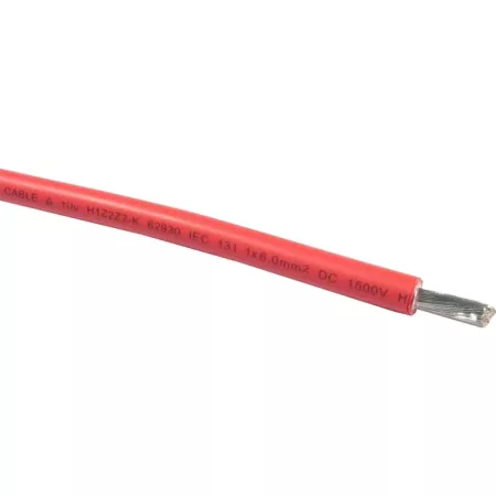 Napelemes kábel 6mm2, piros Napelemes kábel 6mm2, piros