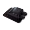 Double roof cable grommet - black Double roof cable grommet - black