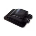 Double roof cable grommet - black Double roof cable grommet - black