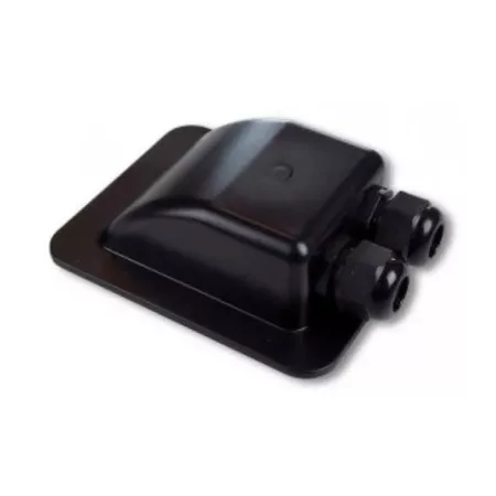 Double roof cable grommet - black Double roof cable grommet - black