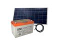   Solar battery set GOOWEI ENERGY OTD100 (100Ah, 12V) and solar panel Victron Energy 115Wp/12V