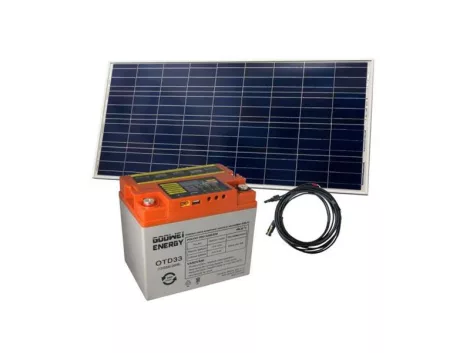 Solar battery set GOOWEI ENERGY OTD33 (33Ah, 12V) and solar panel Victron Energy 115Wp/12V