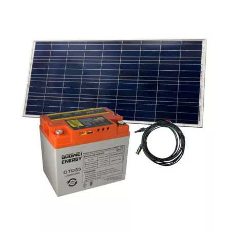 Solar battery set GOOWEI ENERGY OTD33 (33Ah, 12V) és Victron Energy 115Wp/12V napelem Solar battery set GOOWEI ENERGY OTD33 (33Ah, 12V) és Victron Energy 115Wp/12V napelem