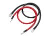 Connecting cables for batteries 30cm 4 AWG (red+black)