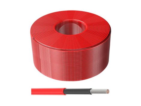 Solar cable 6mm2, red, 500m.