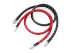 Connecting cables for batteries 60cm 6 AWG (red+black)