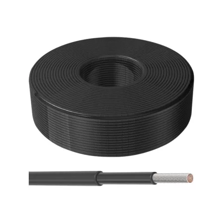 Napelem kábel 6mm2, fekete, 100m Napelem kábel 6mm2, fekete, 100m