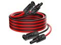   Solar cable 4mm2, red+black with MC4 connectors, extension 3m