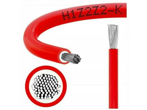 Solar cable 10mm2, 1500V, red, 500m