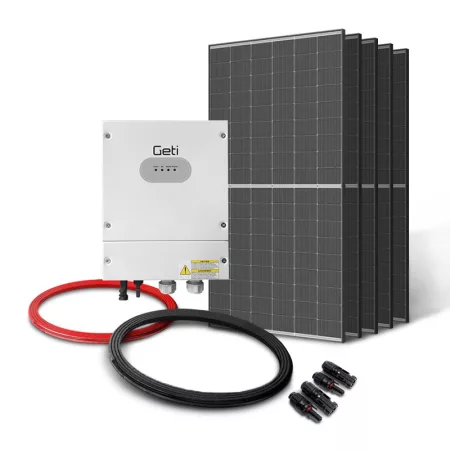 Set for Photovoltaic water heating GETI GWH01 2275W 5x PV Trina