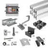Mounting system for solar water heating (5 panels, tiled roof)