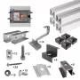   Mounting system for solar water heating (5 panels, tiled roof)