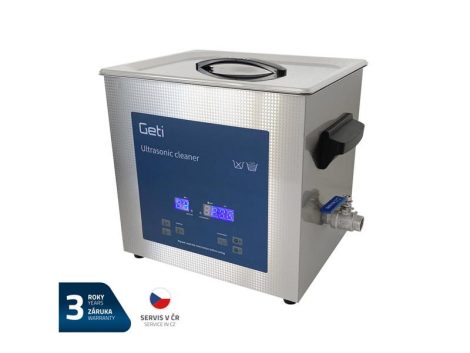 Ultrahangos tisztító GETI GUC 10B 10L Stainless Steel