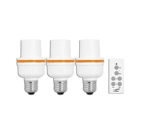 Távirányítós izzó foglalat adapter E27