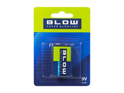 Battery 9V (6LR61) alkaline BLOW Super Alkaline 1pc / blister