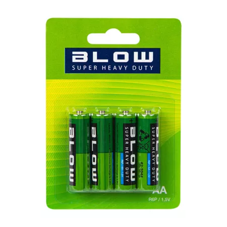 Battery AA (LR6) Zn-Cl BLOW Super Heavy Duty 4pcs / blister Battery AA (LR6) Zn-Cl BLOW Super Heavy Duty 4pcs / blister