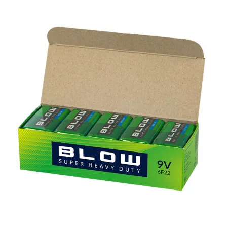 9V (6LR61) Zn-Cl BLOW Super Heavy Duty 10x 1db / bliszter 9V (6LR61) Zn-Cl BLOW Super Heavy Duty 10x 1db / bliszter