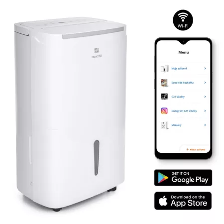 Okos párátlanító G21 Impact 50 50l/24h WiFi Okos párátlanító G21 Impact 50 50l/24h WiFi