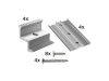 Accessories for solar holders for panels w. 1038 mm, thickness 30 mm