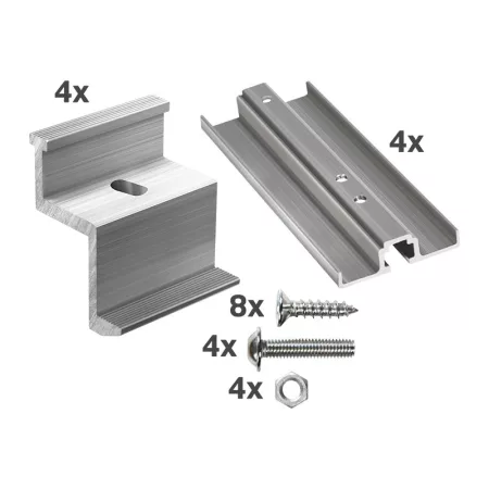 Panelekhez való tartók kiegészítők 1095-1134 mm széles, 30 mm vastag panelekhez