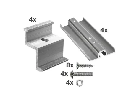 Accessories for solar holder for panels w. 1095-1134 mm, thickness 35 mm