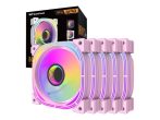 PC Fan Kit DARKFLASH INF24 ARGB 5in1 Pink