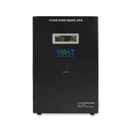 VOLT Sinus UPS 800 12V 230V 800W + 55Ah akkumulátor fekete