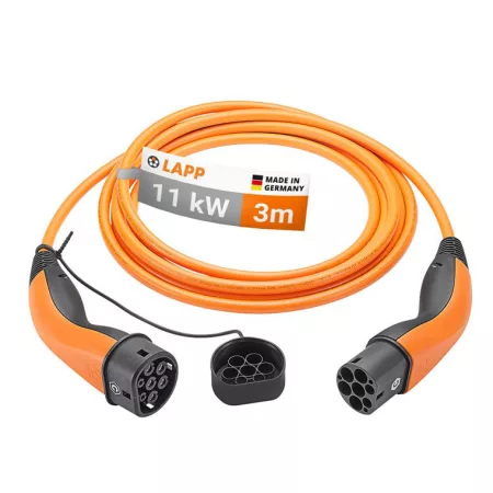 LAPP 75743 Típus 2 11kW 20A 3 fázisú 3m Töltőkábel Elektromos Autóhoz LAPP 75743 Típus 2 11kW 20A 3 fázisú 3m Töltőkábel Elektromos Autóhoz