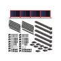 Fence structure for 4 solar panels