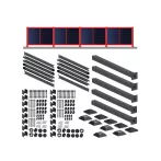 Fence structure for 4 solar panels Fence structure for 4 solar panels