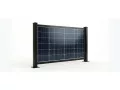 Fence structure for 1 solar panels