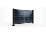 Fence structure for 1 solar panels