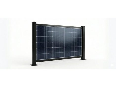 Fence structure for 1 solar panels