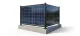 Fence extension structure for 1 solar panel Fence extension structure for 1 solar panel