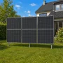 Fence structure TIPA for 3 solar panels 1365Wp