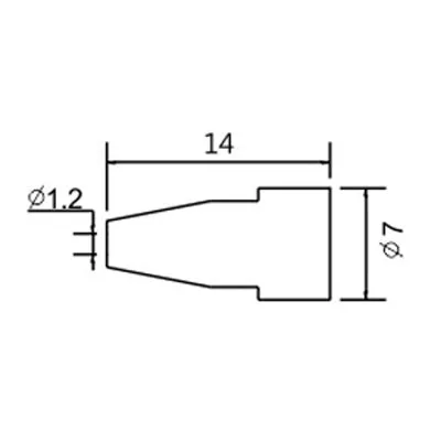 Tartalék pákahegy  N5-6/ZD553 avg.1.0mm (ZD-8915)