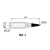 Forrasztópáka hegy N8-1 (ZD-8961) Forrasztópáka hegy N8-1 (ZD-8961)