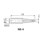 Forrasztópáka hegy N8-4 (ZD-8961) Forrasztópáka hegy N8-4 (ZD-8961)