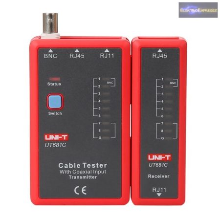 Kábel teszter UTP  UNI-T UT681C (RJ45, RJ11, BNC)
