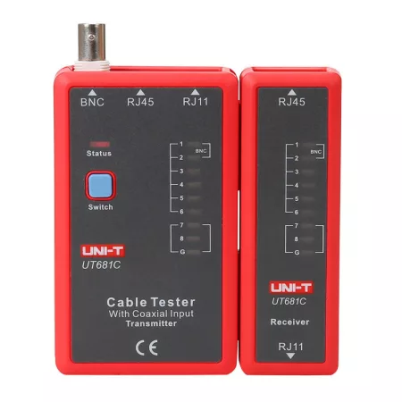 Kábelteszter UNI-T UT681C (RJ45, RJ11, BNC)