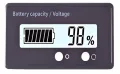 Voltmeter and Battery Capacity Indicator 12–84V White