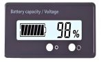Voltmeter and Battery Capacity Indicator 12–84V White