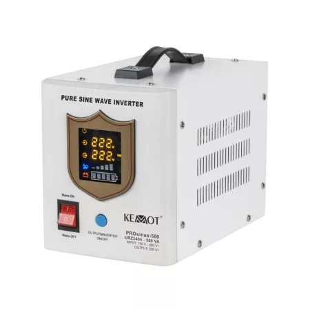 KEMOT PROsinus-500 12V 230V 500VA 300W fehér színű tartalék tápegység KEMOT PROsinus-500 12V 230V 500VA 300W fehér színű tartalék tápegység