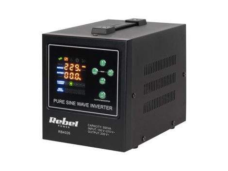 Power supply REBEL POWER-500-LFP4 12V 230V 500VA 300W Black