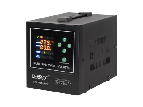 Szünetmentes tápegység (tiszta szinusz) Kemot PROsinus-500-LFP4 12V 230V 500VA 300W