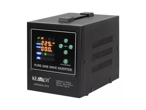Backup power supply KEMOT PROsinus-500-LFP4 12V 230V 500VA 300W Black