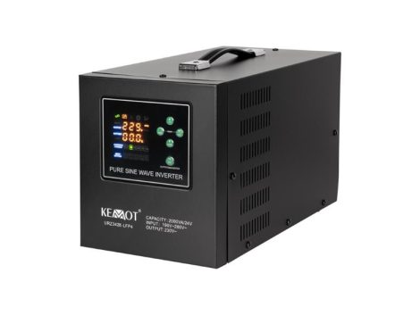 Backup power supply KEMOT PROsinus-2000/24-LFP4 24V 230V 2000VA 1400W Black URZ3428-LFP4