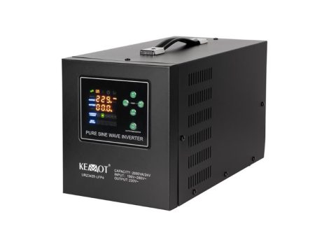 Backup power supply KEMOT PROsinus-2600/24-LFP4 24V 230V 2600VA 1800W Black URZ3429-LFP4