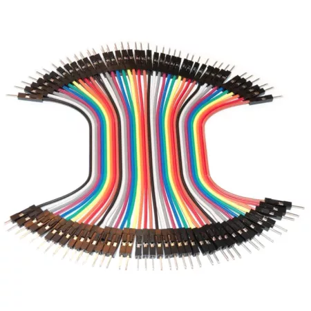 Dupont csatlakozó kábelek 40pin, 10cm, hím-hím