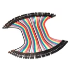 Dupont csatlakozó kábelek 40pin, 10cm, aljzat-aljzat